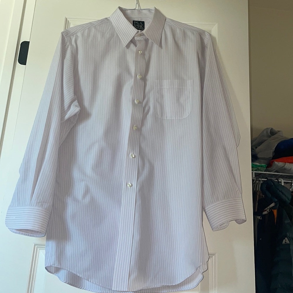 JOS A. BANK DRESS SHIRT. EUC! Travelers collection.